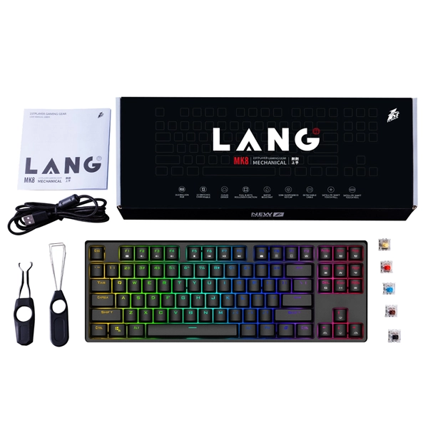 1STPLAYER LANG MK8 TKL WIRED GATERON BLUE SWITCH 2