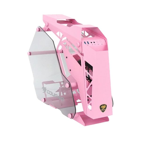 COUGAR CONQUER MINI PINK LIMITED EDITION MATX GAMING CASE