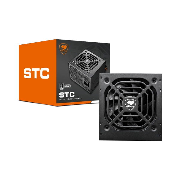 COUGAR STC 600W 80+ WHITE NON-MODULAR W/ APFC GAMING POWER SUPPLY