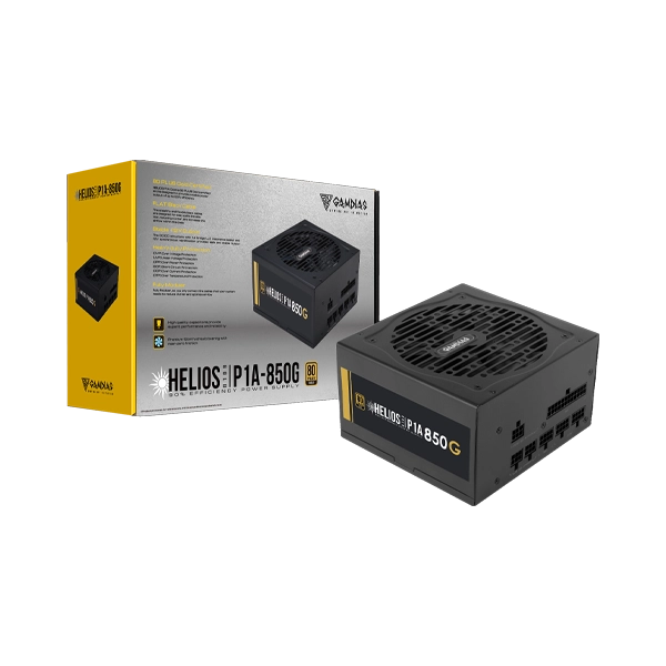 GAMDIAS HELIOS P1A-850G 850WATTS 80+ GOLD FULL MODULAR POWER SUPPLY