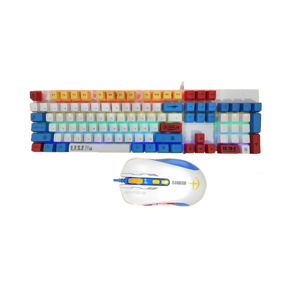 KEYTECH GUNDAM RX 78-2 EFSF MECHANICAL KEYBOARD & MOUSE COMBO