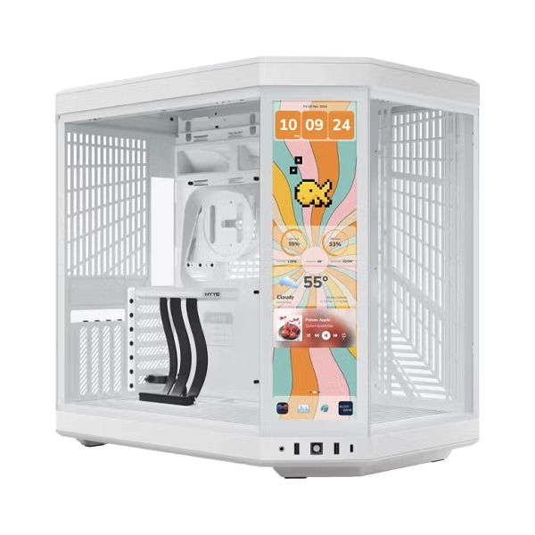 HYTE Y70 TOUCH INFINITE 2K LCD ATX DUAL CHAMBER MID-TOWER GAMING CASE