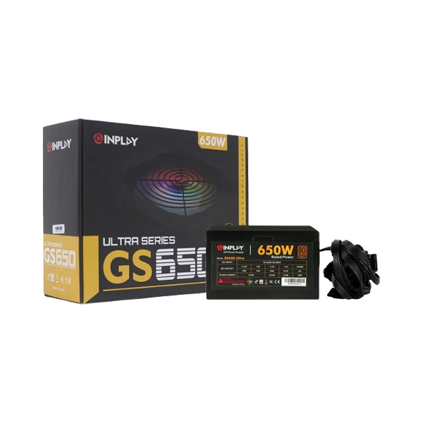 INPLAY GS650 ULTRA 650W 80+ BRONZE RGB POWER SUPPLY