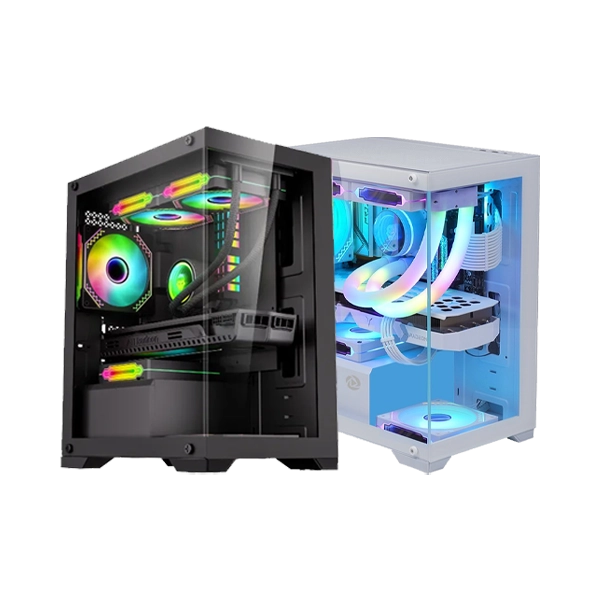 KEYTECH ROBIN LITE PANORAMIC MATX GAMING CASE