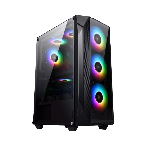 KEYTECH T1000 MID-TOWER W/ ARGB FAN ATX GAMING CASE