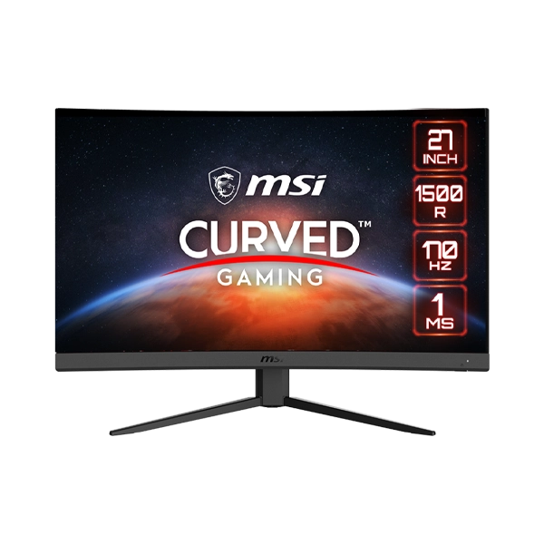 MSI 27" G27CQ4 E2 CURVED VA 170HZ WQHD 2560X1440 1500R 1MS AMD FREESYNC PREMIUM GAMING MONITOR