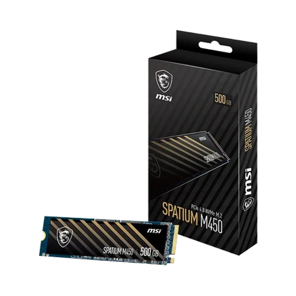 MSI SPATIUM M450 500GB PCIe 4.0 NVME M.2 SSD