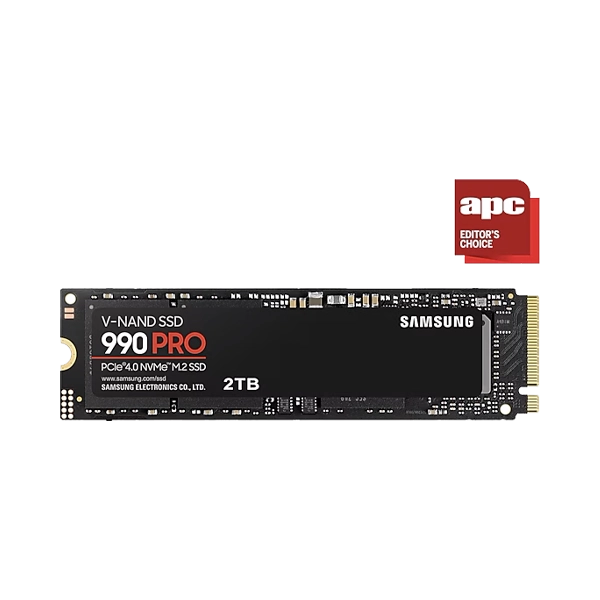 SAMSUNG 990 PRO 2TB M.2 2280 PCIE GEN4X4 NVME R|W: 7450|6900 PN: MZ-V9P2T0BW