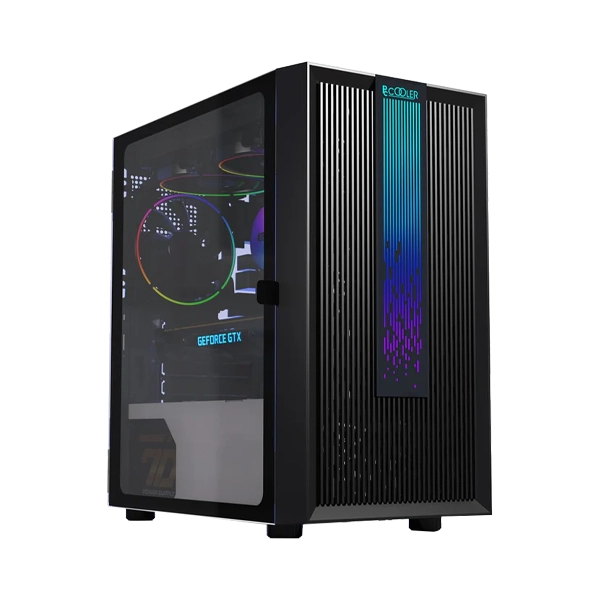PC COOLER LM200 PLATINUM RGB MATX GAMING CASE