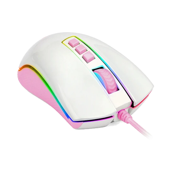Redragon Cobra Gaming Mouse (WhitePink) (M711WP) 2