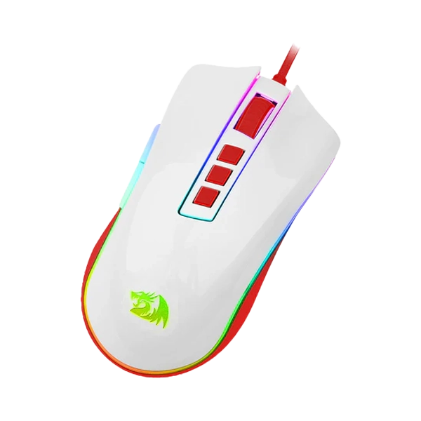 Redragon Cobra Wired Gaming Mouse (White Red) (M711C) 1