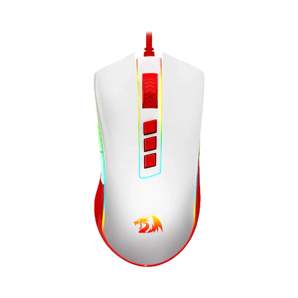Redragon Cobra Wired Gaming Mouse (White Red) (M711C) 4