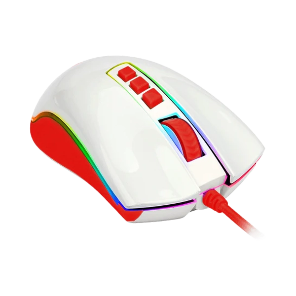 Redragon Cobra Wired Gaming Mouse (White Red) (M711C) 5