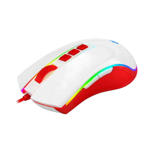 Redragon Cobra Wired Gaming Mouse (White Red) (M711C)