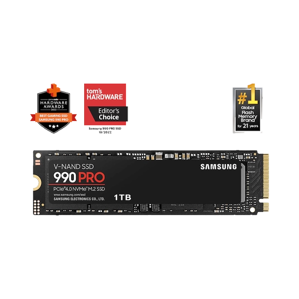 SAMSUNG 990 PRO 1TB M.2 2280 PCIE GEN4X4 NVME R|W: 7450|6900