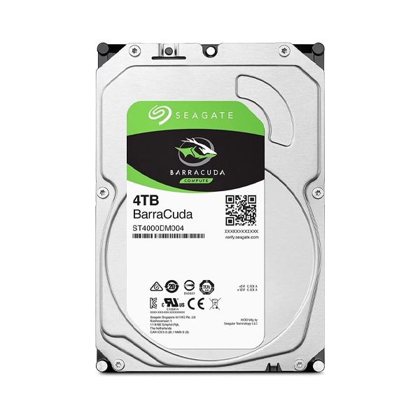 SEAGATE 4TB BARRACUDA 256MB 5400RPM, PN: ST4000DM004 HDD