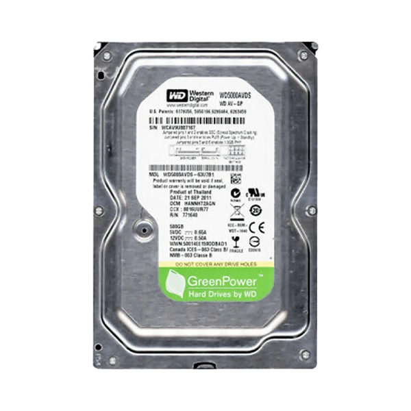 WESTERN DIGITAL AV-GP WD5000AVDS 500GB 3.5" HDD