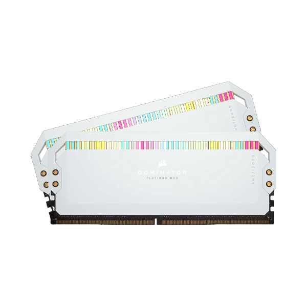 CORSAIR DOMINATOR PLATINUM RGB 32GB (2X16GB) DDR5-6200 C36 INTEL XMP MEMORY KIT (CS-CMT32GX5M2X6200C36W)